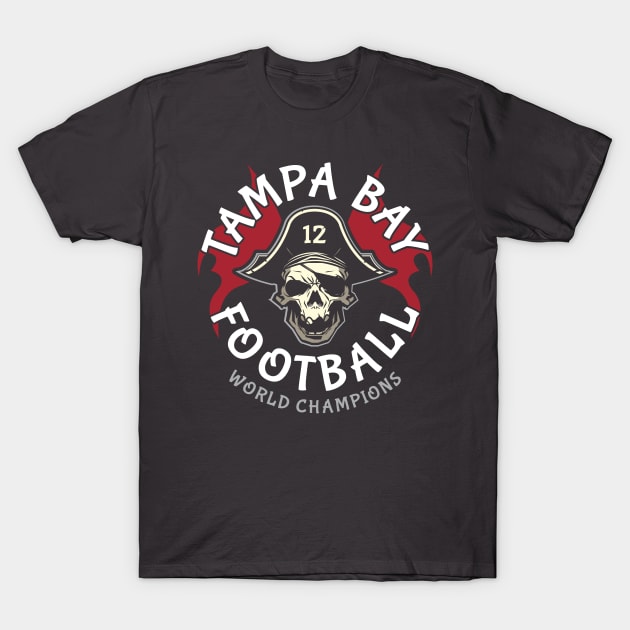 Tampa Bay Football Champions T-Shirt by Gimmickbydesign